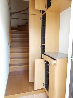 グリーンハイツＢの玄関