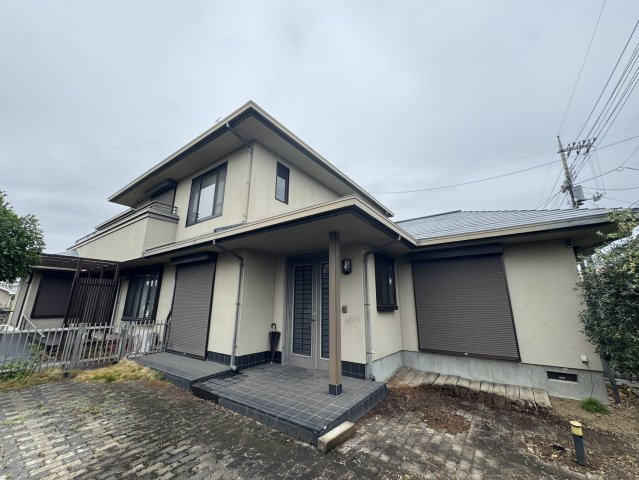 積水施工の立地良好な二世帯住宅♪軽量鉄骨造オール電化♪小山市間々田の外観|外観です