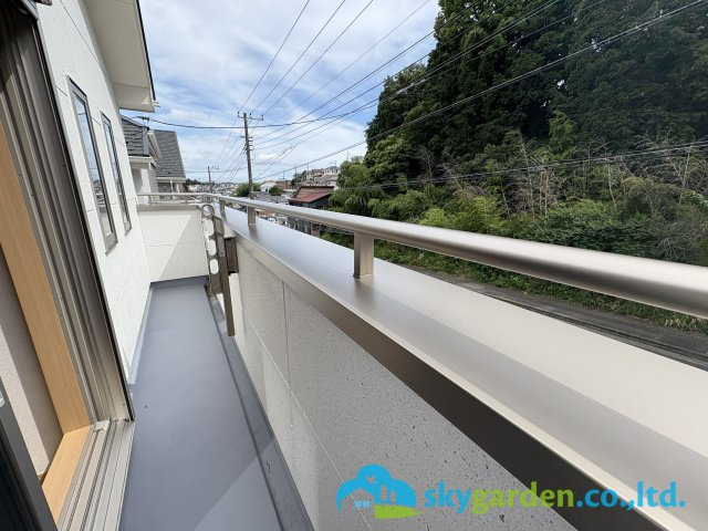 藤沢市大鋸　新築戸建　全３棟A号棟のバルコニー|バルコニーの様子