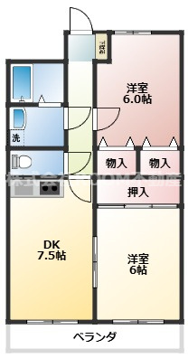 パークサイド早水壱番館の間取り