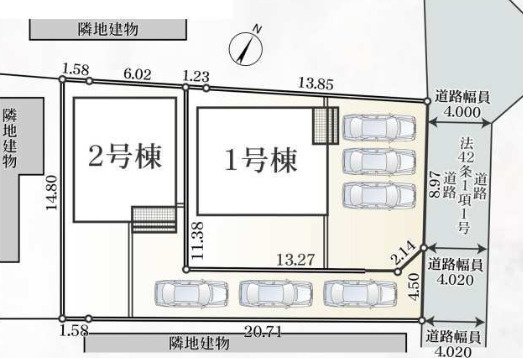 厚木市及川第11の区画図