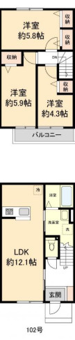 グリシーナⅠの間取り