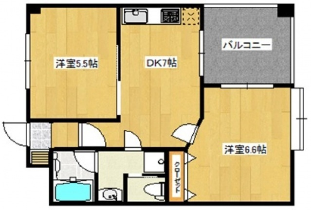 ウェルス唐原の間取り