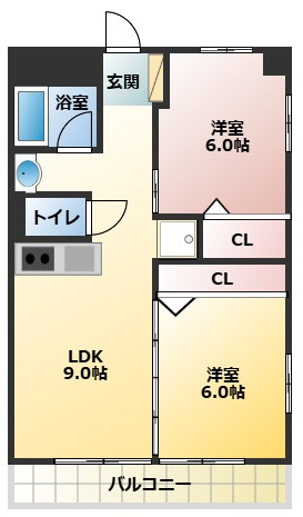 ピアチェーレ江南の間取り