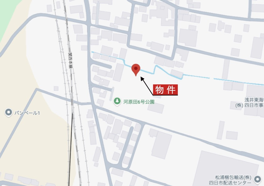 四日市市河原田町《1号棟》の地図|詳細Map