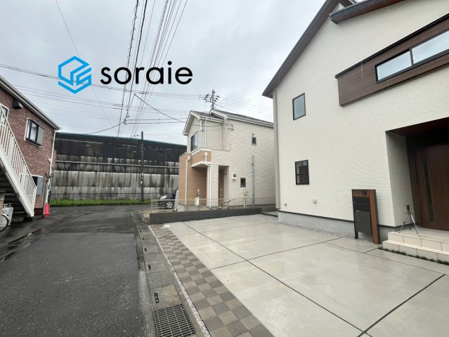 川越市大塚新町全1棟　新築戸建の前面道路含む現地写真|9/26　撮影