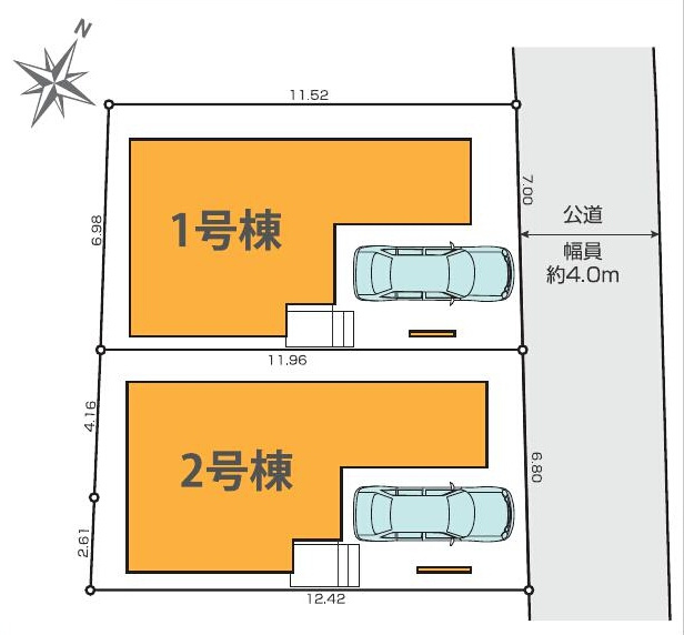 府中市分梅町1丁目　南武線　分倍河原駅　新築戸建の区画図