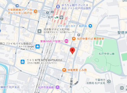 松戸市松戸の事務所の地図
