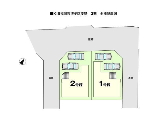 福岡市博多区麦野3期の区画図