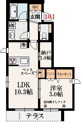 （仮）北烏山3丁目メゾンの間取り