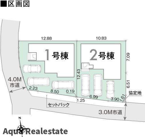 リナージュ八万橋本 01期の区画図