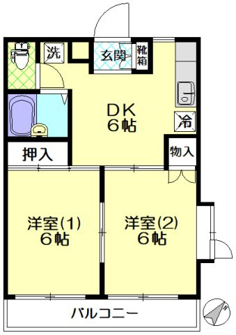 和室を洋室(1)にリフォーム。洗面台はお風呂の中にございます♪