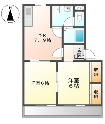 オリーブハイツの間取り