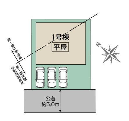 【区画図】 | blooming garden深谷市緑ヶ丘　【平屋】新築住宅