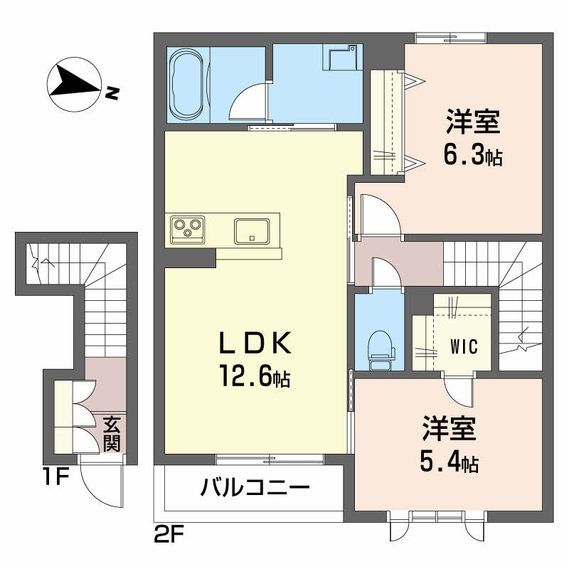 シャーメゾン ソラーレの間取り