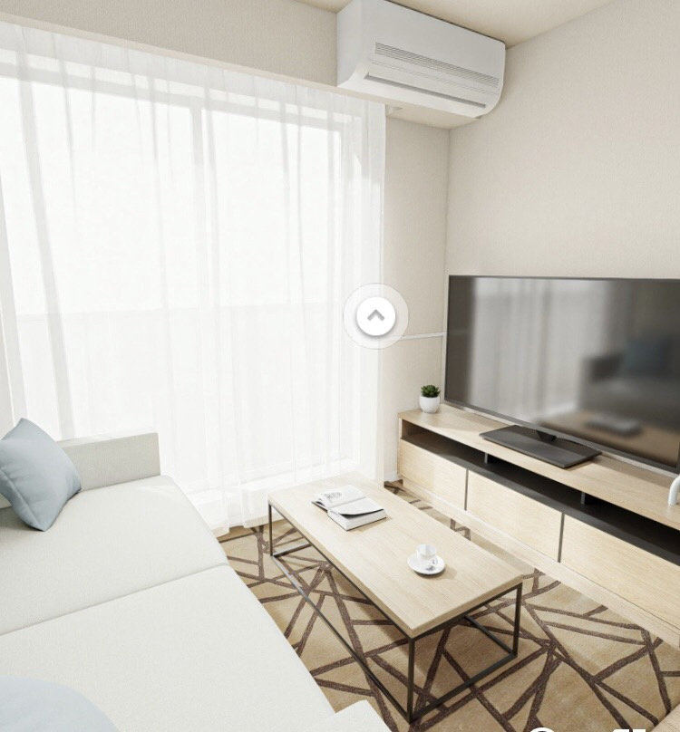 （仮）北烏山3丁目メゾンの居間・リビング|CG家具のため実際は家具がつきません