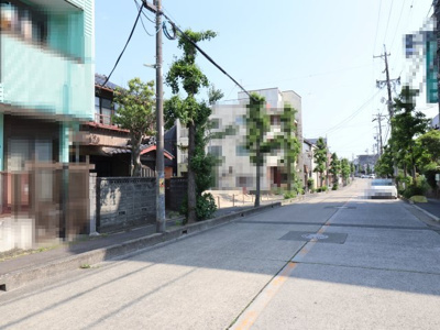 【前面道路含む現地写真】 | 岡崎市松本町1丁目土地