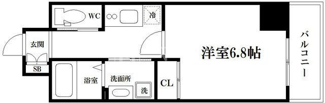 ジュネーゼグラン本町Eastの間取り