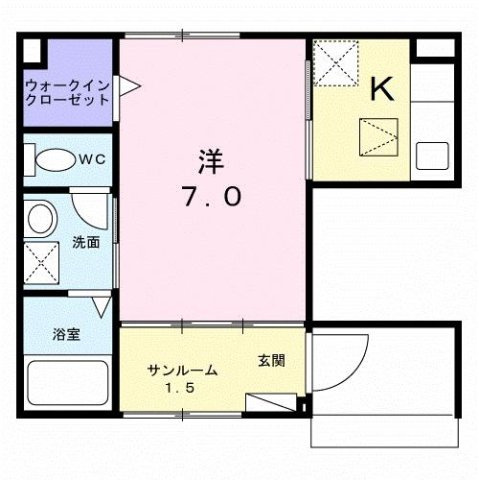 ヴェルディアーレ　Ⅰの間取り