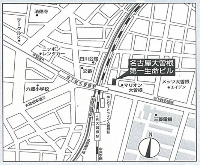 名古屋大曽根第一生命ビルの地図