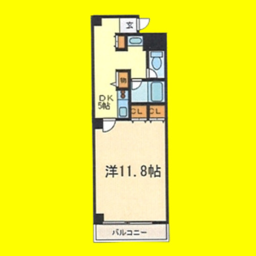 イルソーレ　名古屋市賃貸　仲介手数料無料の間取り
