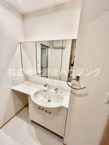 コーポラスツツミE棟の洗面所