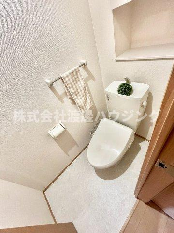 コーポラスツツミE棟のトイレ