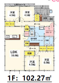 若松区高須東4丁目1期2号棟の間取り