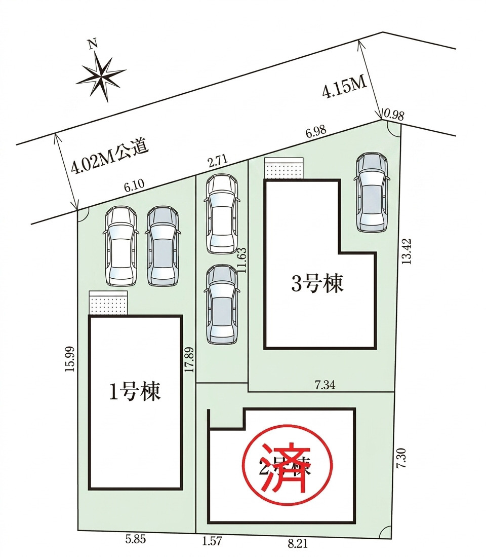 【内覧動画公開中！】府中市新町2丁目 中央線 国分寺駅 新築戸建の区画図