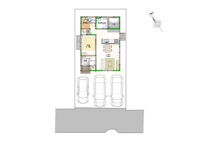 【区画図】 | 新築住宅　高知市百石町⑪