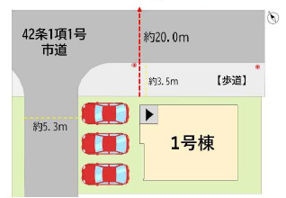 若松区大井戸町2期の区画図