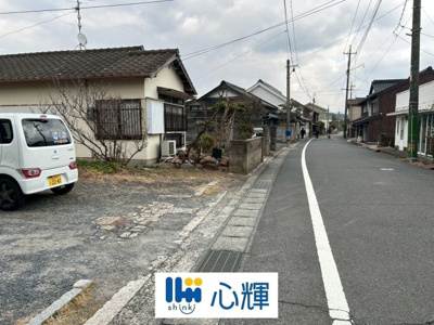 【前面道路含む現地写真】 | 山陽小野田市大字埴生 土地（家屋付き・現況渡し）／計2筆・約93坪