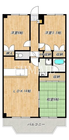 シャルマン・２の間取り|間取です☆彡