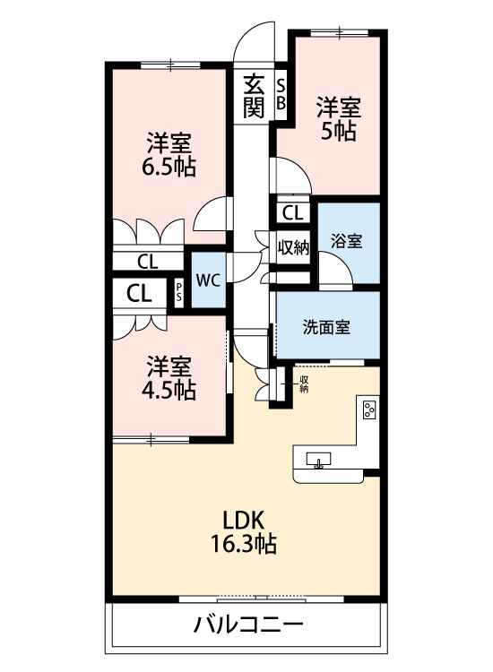 セントラルガーデン・レジデンス刈谷　　刈谷市の賃貸ならクラスホーム刈谷店の間取り
