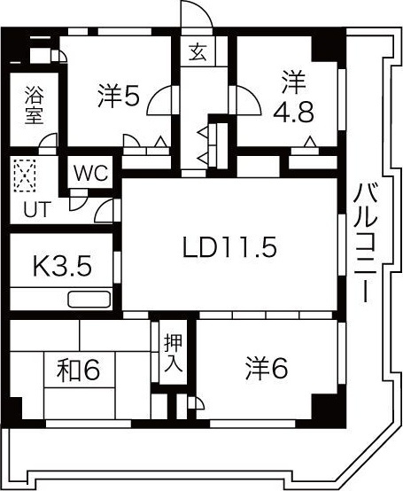パークプラザ松島の間取り