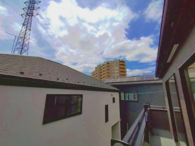 府中市新町2丁目　中央線　国分寺駅　新築戸建のバルコニー