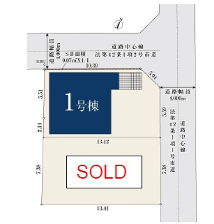 船橋市新高根３丁目３０２②の区画図