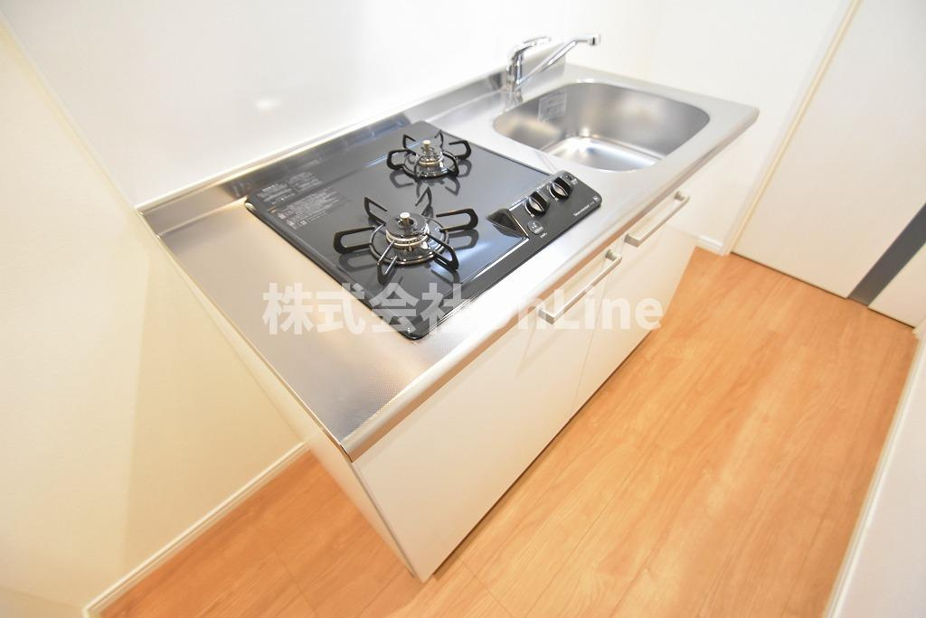 八尾市本町５丁目の賃貸マンションのキッチン
