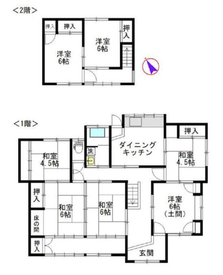 【間取り】 | 鴻巣市前砂　中古戸建