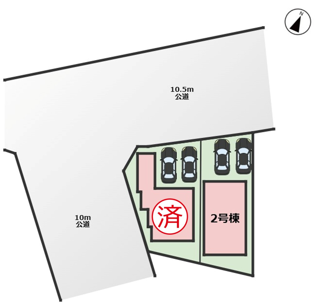 MIRASUMO名東区神里290②｜名古屋市の戸建ならホームアップの区画図