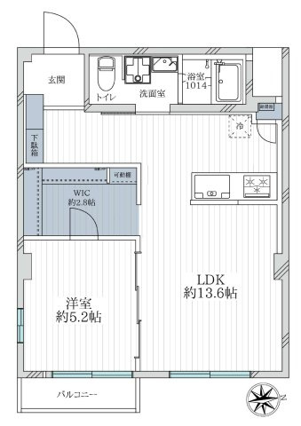甲陽マンションの間取り