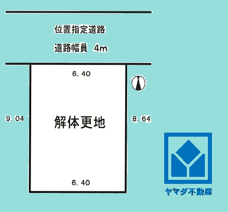 西宮市丸橋町の土地図