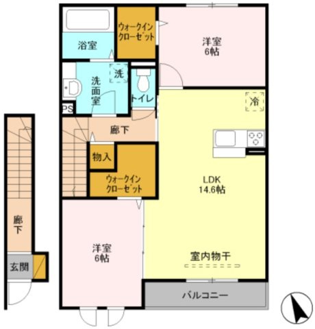 ラルーチェBの間取り