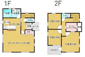 【間取り】 | 市原市君塚5丁目　中古戸建　JR内房線「五井」駅
