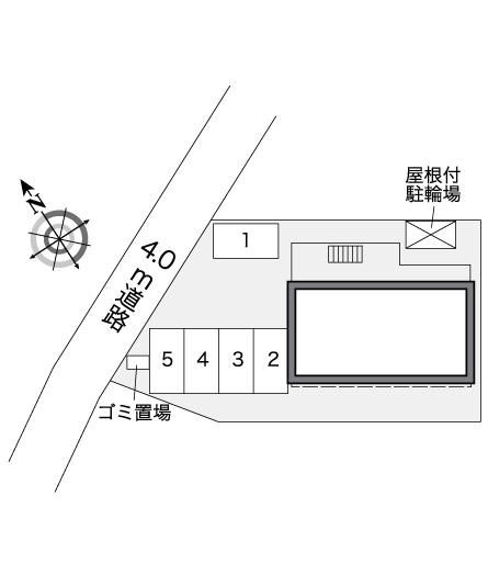 レオパレスみのりハイムの区画図