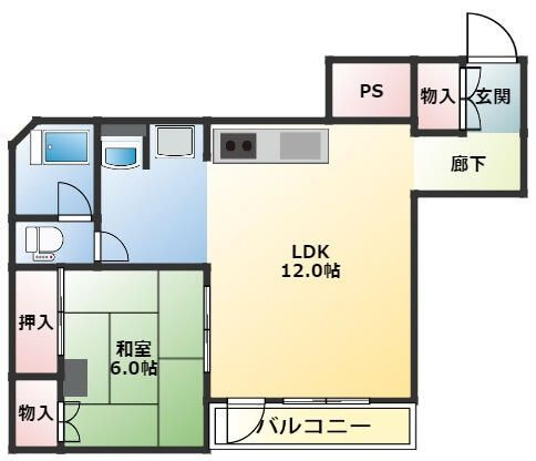 ヤマギシコーポラスの間取り