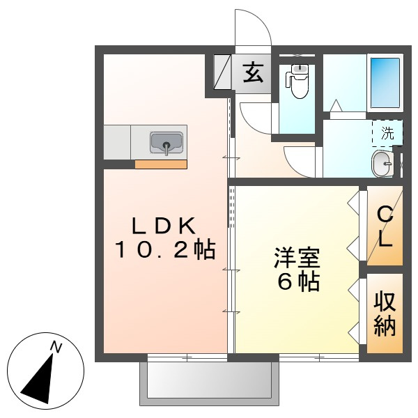 ディーバAの間取り