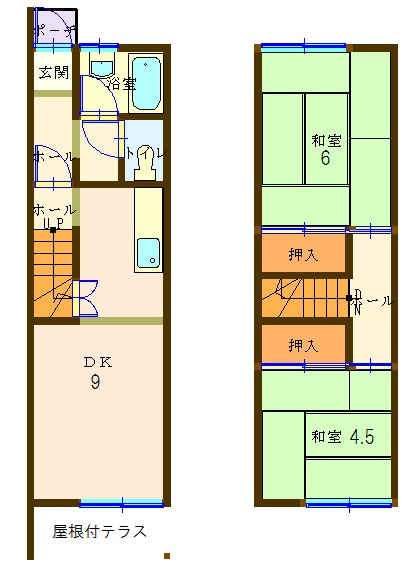 ナルセアパートの間取り