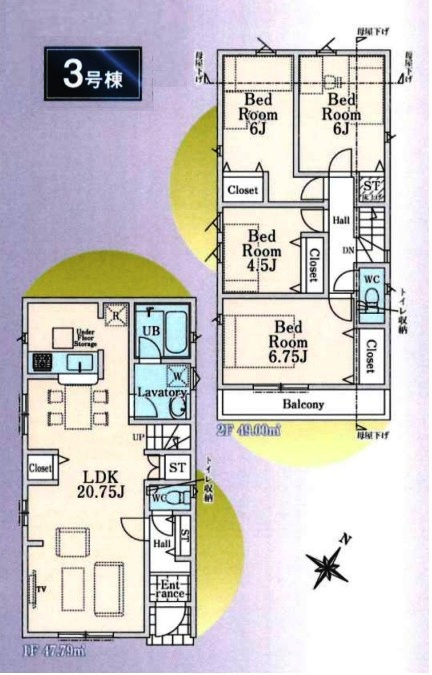清瀬市下宿2丁目・全4棟　新築一戸建　4号棟