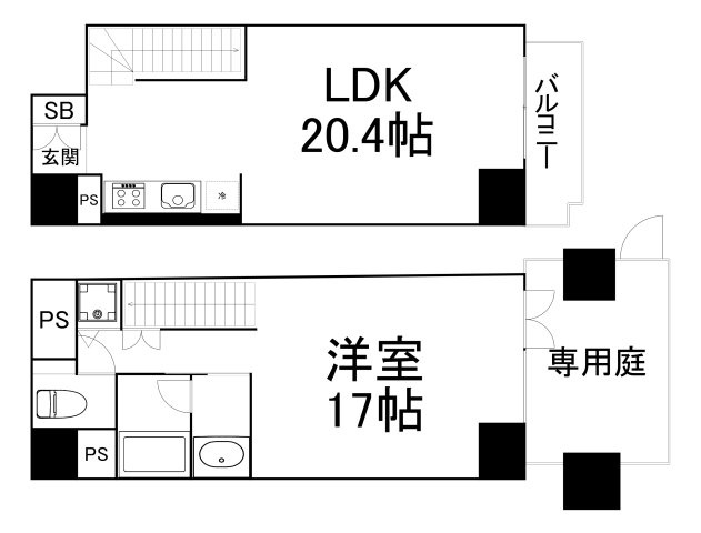 【間取り】 | クリスタルブライト天満橋リバーサイド